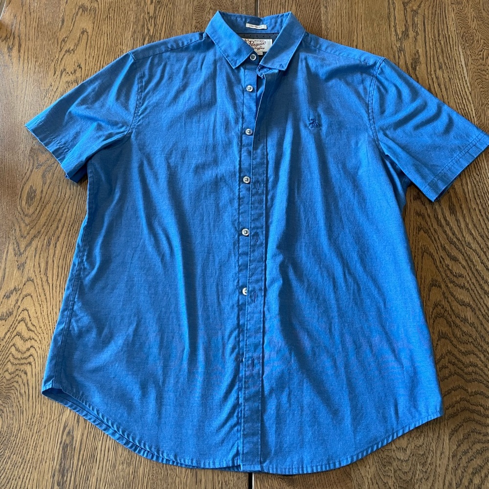 Penguin Short Sleeve Button Up